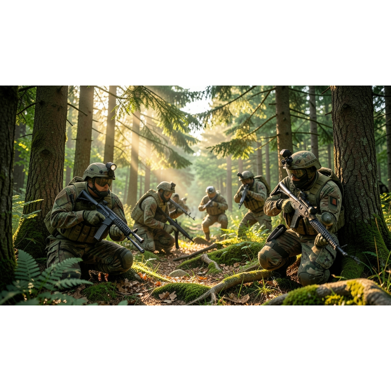 Partie d'airsoft chez les coin coins